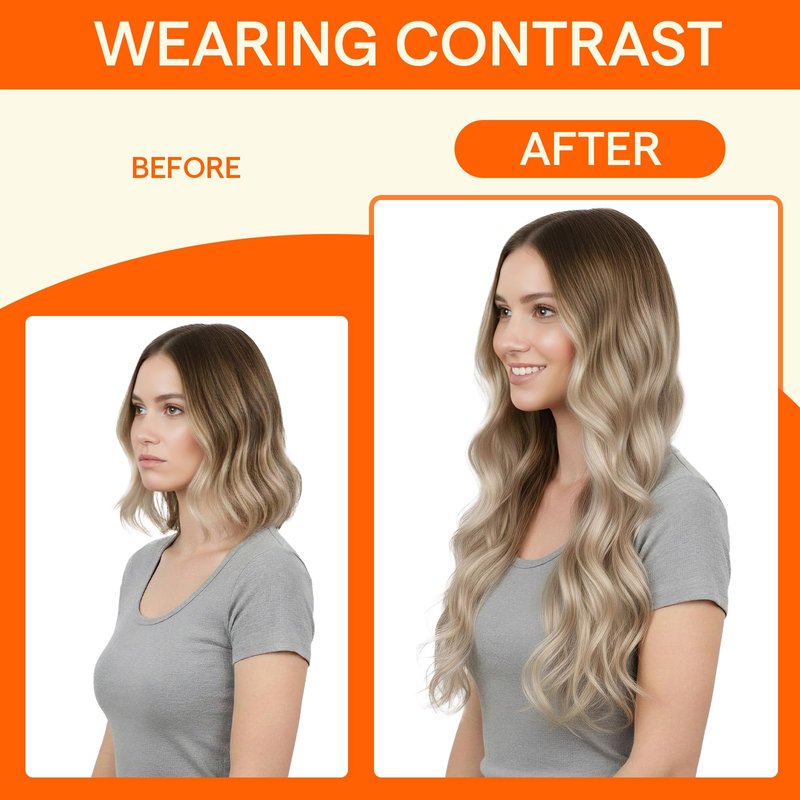 Full Shine U Tip Hair Extensions Real Human Hair 18 Inch Keratin Hair Extensions Utips Balayage Brown Fusion Extensions Natural Straight Remy Hair 50 Grams for Women