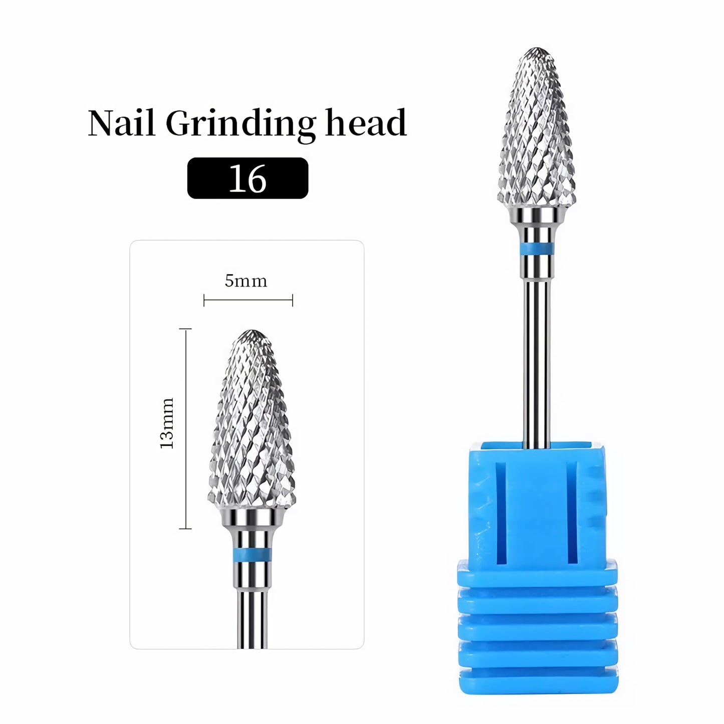 FORTMATE 10Pcs Nail Drill Bits Set, 3/32'' Diamond Drill Bits for Electric Nail Drill, Cuticle Removal, Acrylic & Gel Nails – Professional E-file Bit Kit for Manicure Pedicure Home Salon