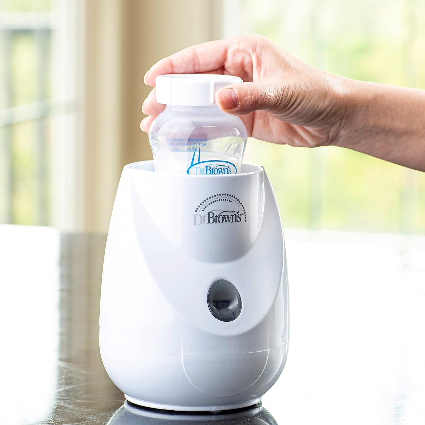 Dr. Brown's Baby Bottle Warmer & Sterilizer - BPA-Free Plastic | Fast Heating for Bottles & Food Jars
