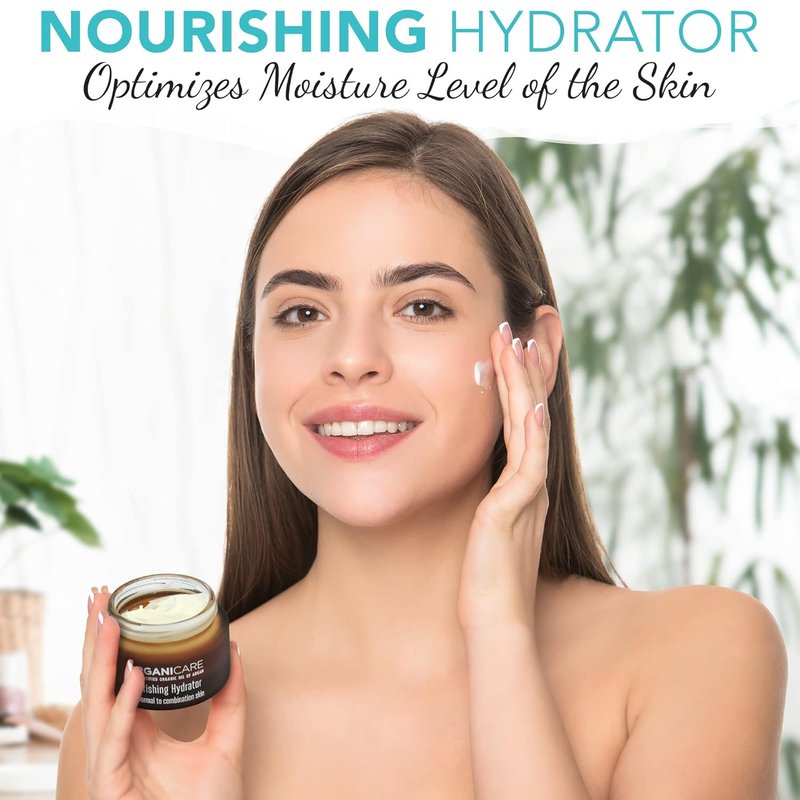 Arganicare Argan Oil Nourishing Hydrator - Deep Moisture for Dry Skin | 1.7 Fl Oz