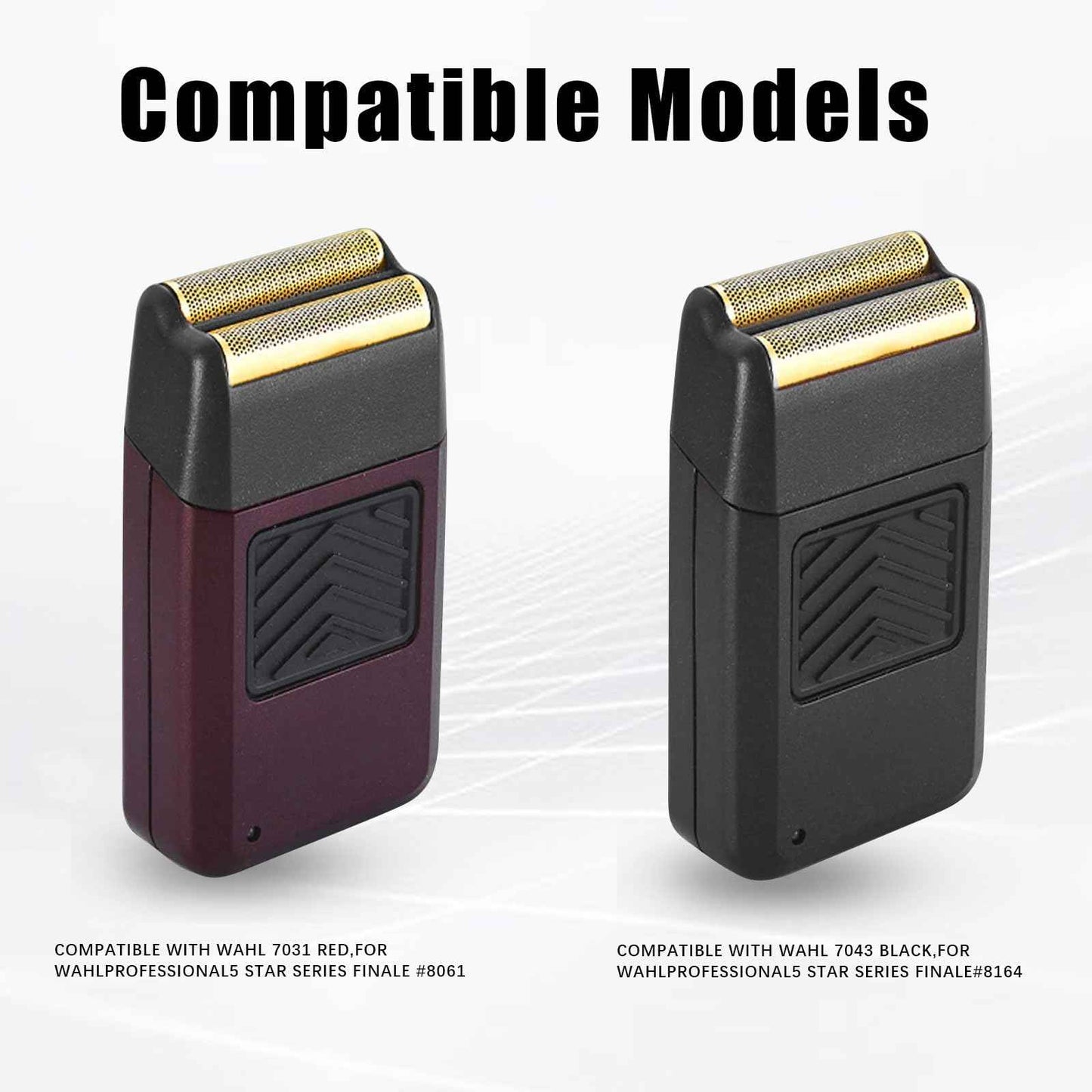 For wahl Shaver Foil Replacement, Compatible with wahl Shaver Super Close Replacement Foil Head for Shaver 07031-100, 07043 (Black 1PACK)