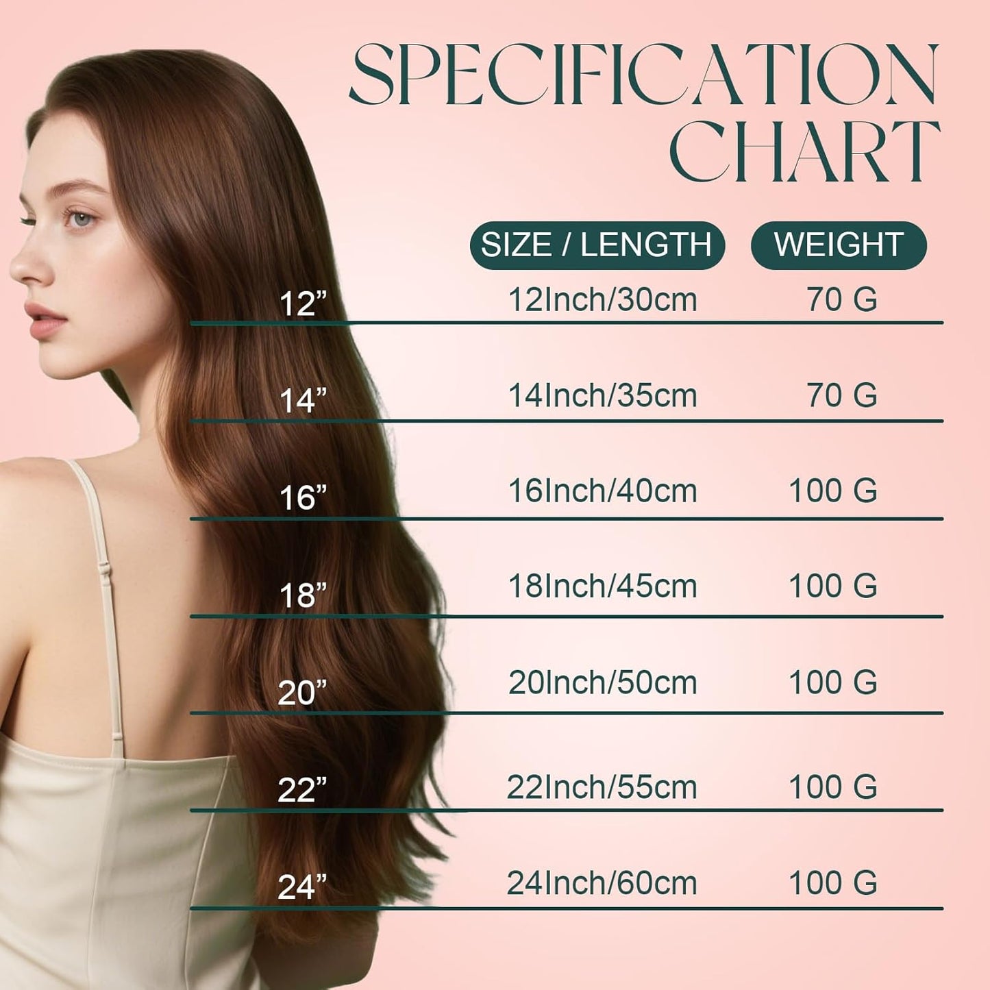 Human Hair Weft Extensions - Seamless Ash Blonde Highlights | 14 Inch, 70G Smooth Texture