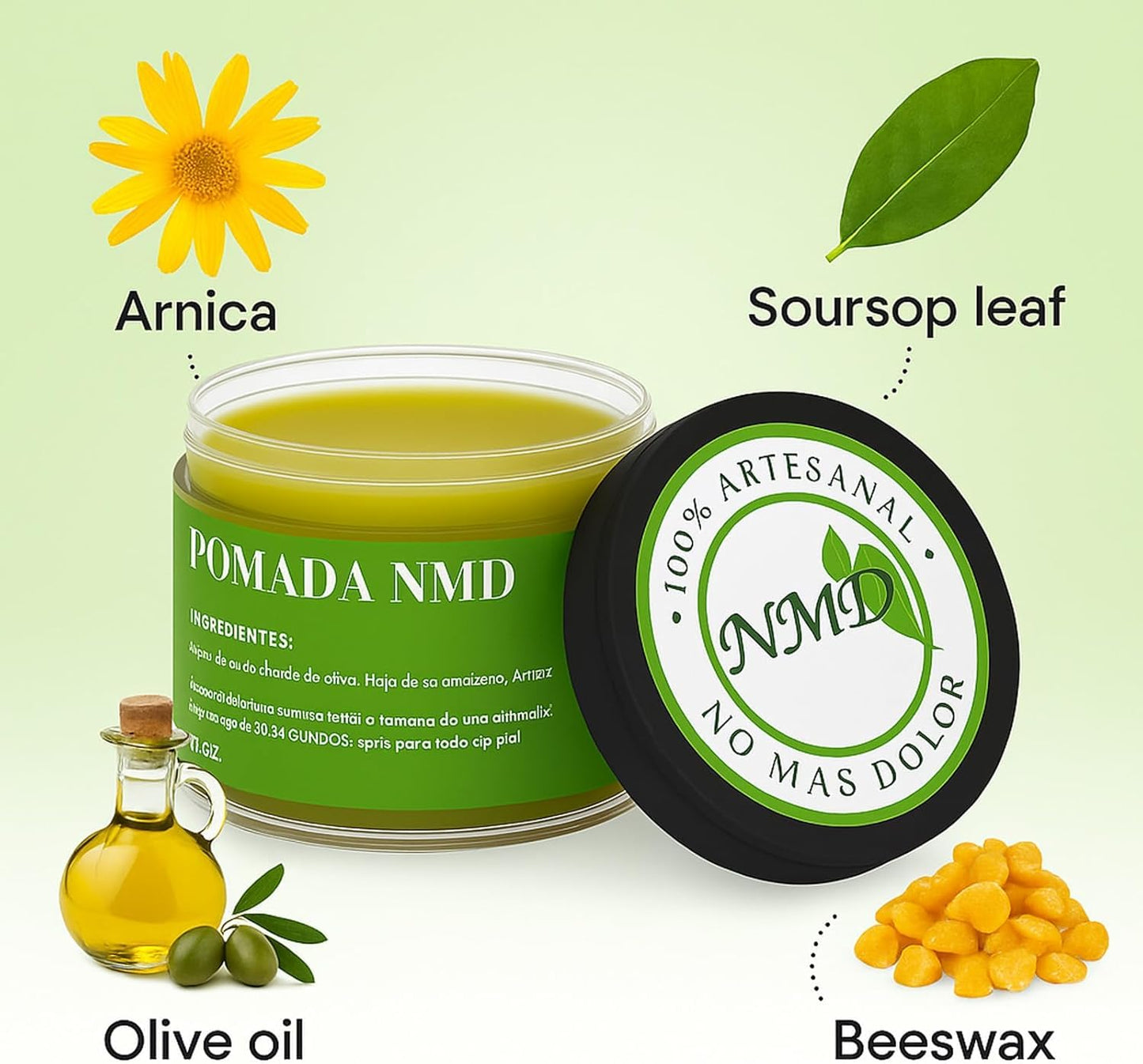 NMD Pomade for Pain Relief - Moisturizing Cream for Soothing Skin | 2 oz