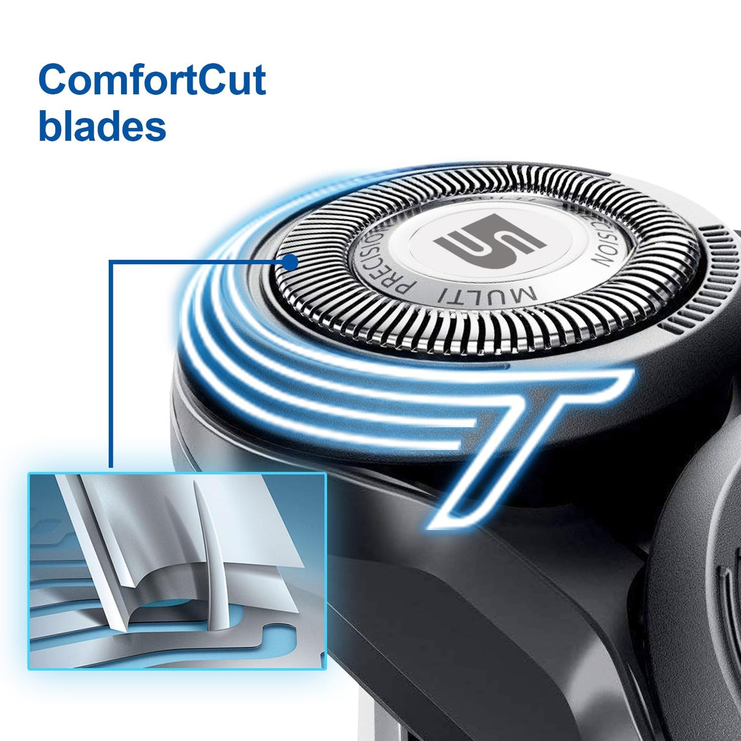 SH50 Replacement Heads for Series 5000, HQ8 Heads Compatible with AquaTouch, PowerTouch, 9-pc pack