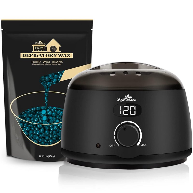 Lifestance L2 Digital Wax Machine - Jasmine Hard Wax Beads 1LB | Professional Hair Removal