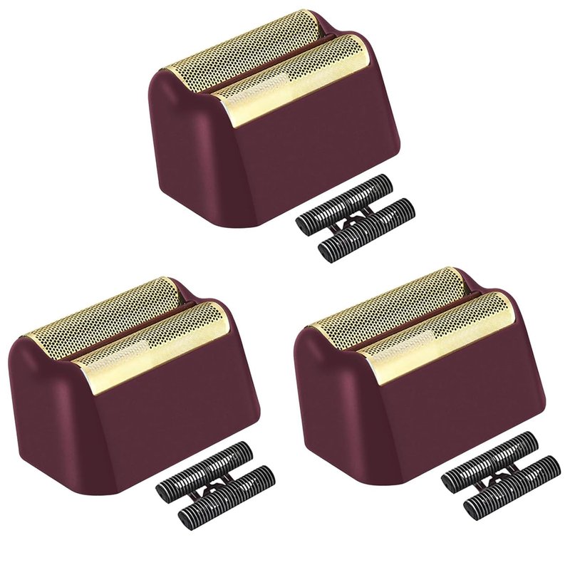 Professional 5 Star Series Finale Shaver Replacement Foil & Cutter - Compatible with Wahl 7031-100, 7043-100 | 3 Pack, Black