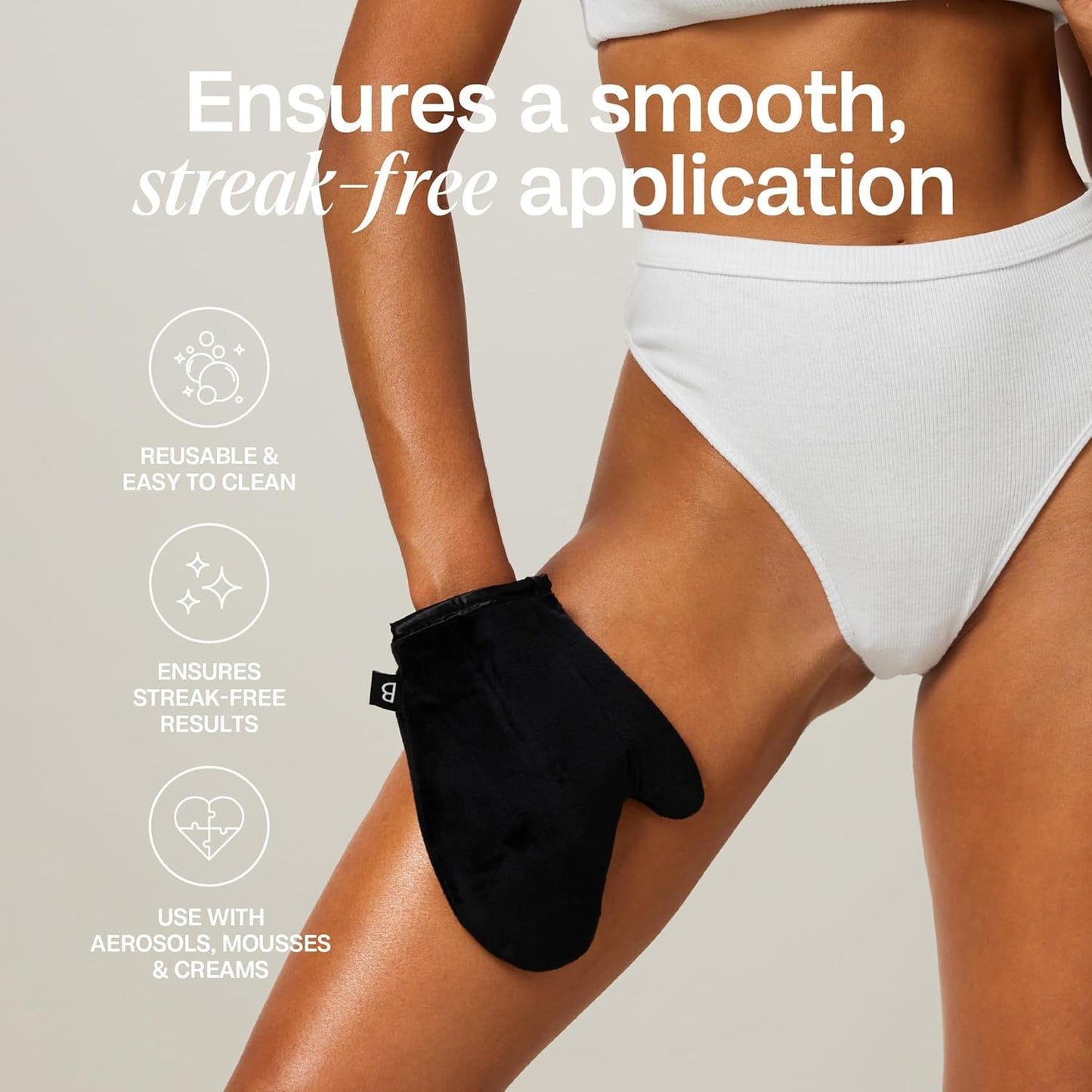 BALI BODY Clear 1 Hour Express Self Tanner - Fast Acting Natural Bronze Tan | Streak-Free Application with Luxe Mitt