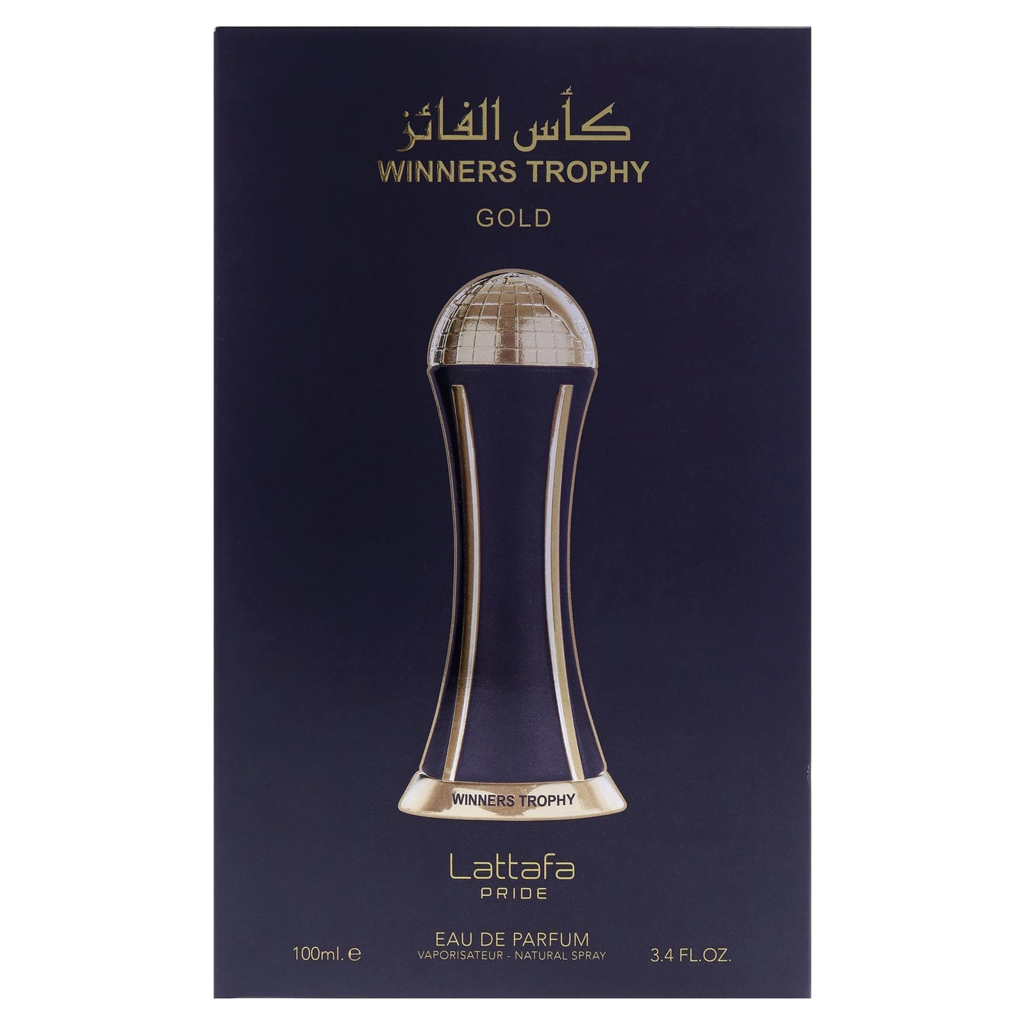 Lattafa Perfumes Al Khas Winners Trophy Gold for Unisex, Eau de Parfum Spray, 3.4 Ounce