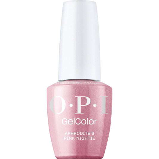 OPI GelColor Aphrodite's Pink Nightie | Sheer Cool Pink Pearl Shimmer LED Cure Gel Nail Polish | Salon-Quality Shine, Long-Lasting Wear | Vegan & HEMA Free | 0.5 Fl Oz