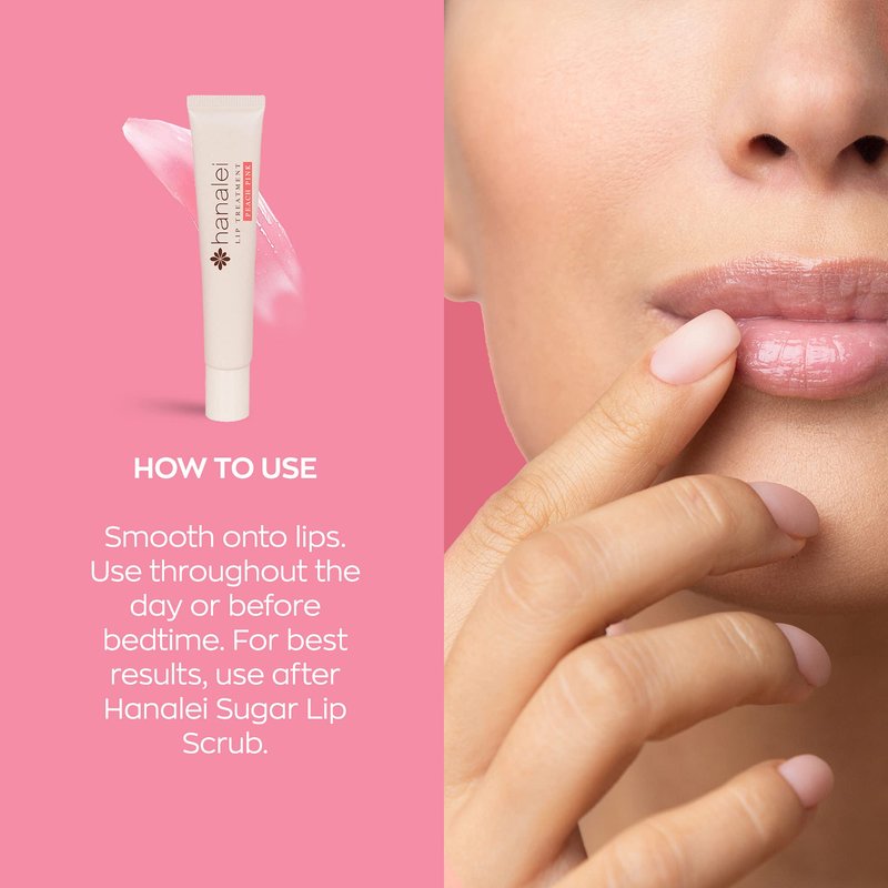 Hanalei Lip Treatment Bundle (Peach Pink and Rose) | Made with Kukui Oil, Shea Butter, Agave, and Grapeseed Oil, Soothe Dry Lips (Cruelty free, Paraben free)