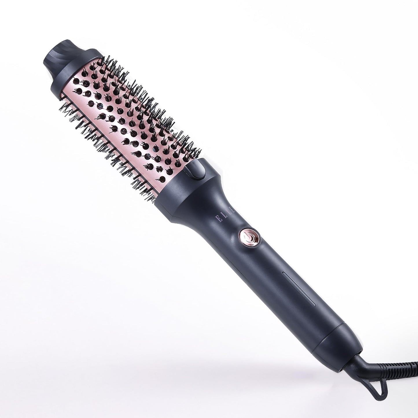 Elle - Infrared Heated Round Brush, Gentle Heat Effortless Volume and Shine (Black)