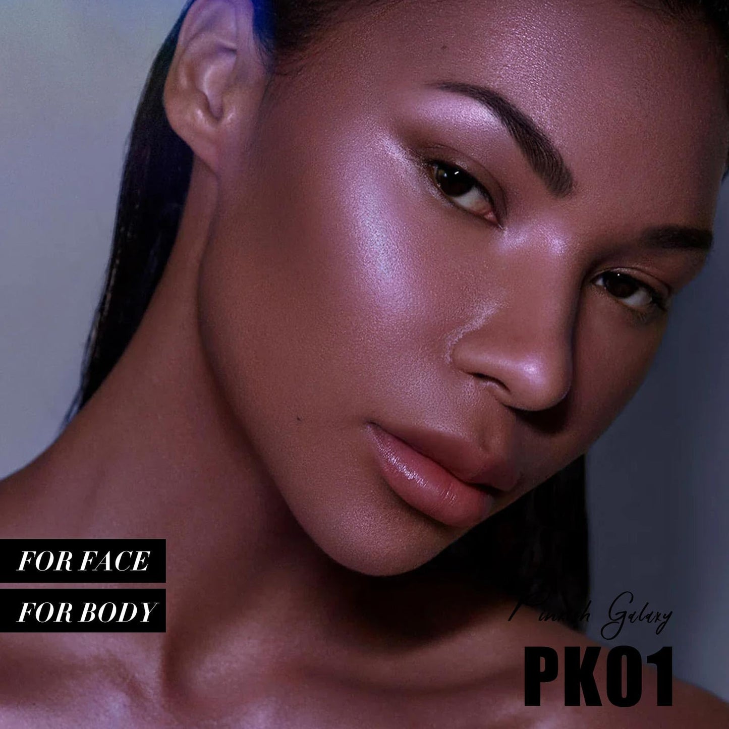 FOCALLURE Highlighter Makeup, Waterproof Gel-to-Powder – Cool Pink 14g