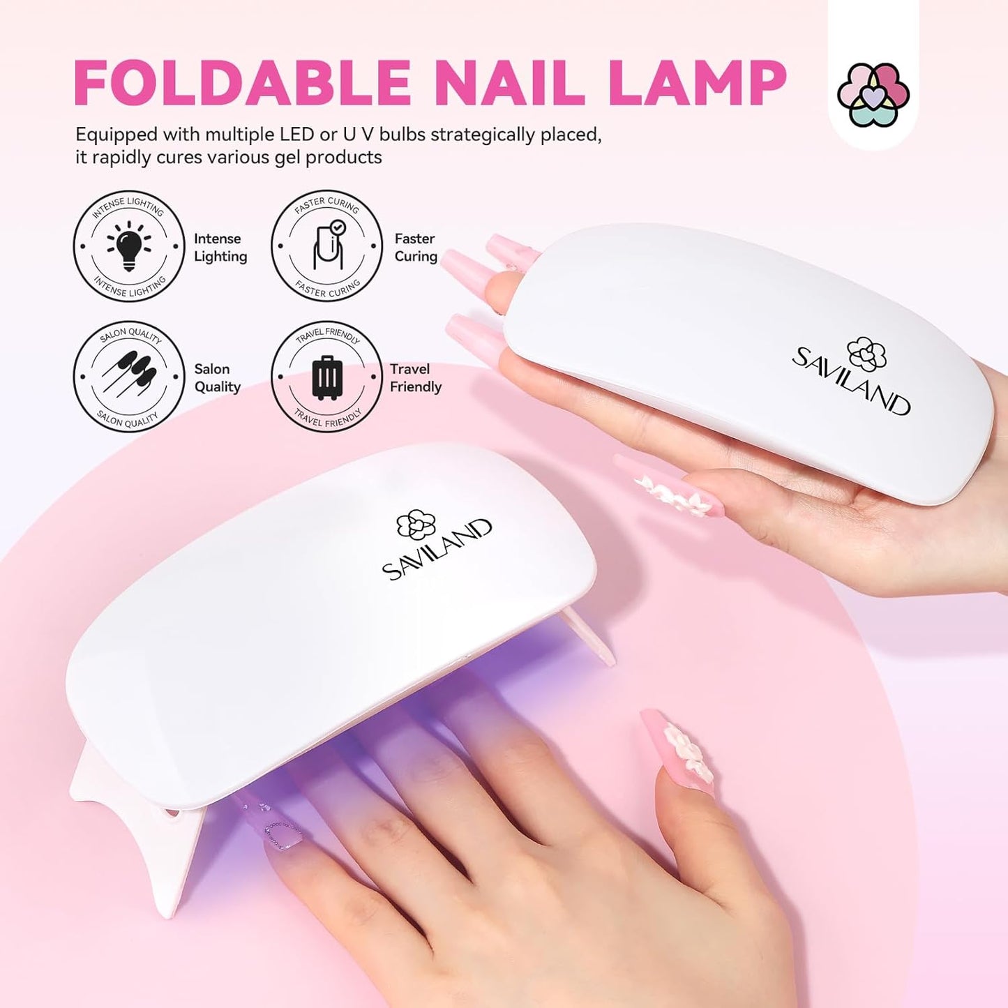 Acrylic Nail Kit - Complete Professional Set for Beginners | UV Light, Powder & Gel Polish, Essential Tools