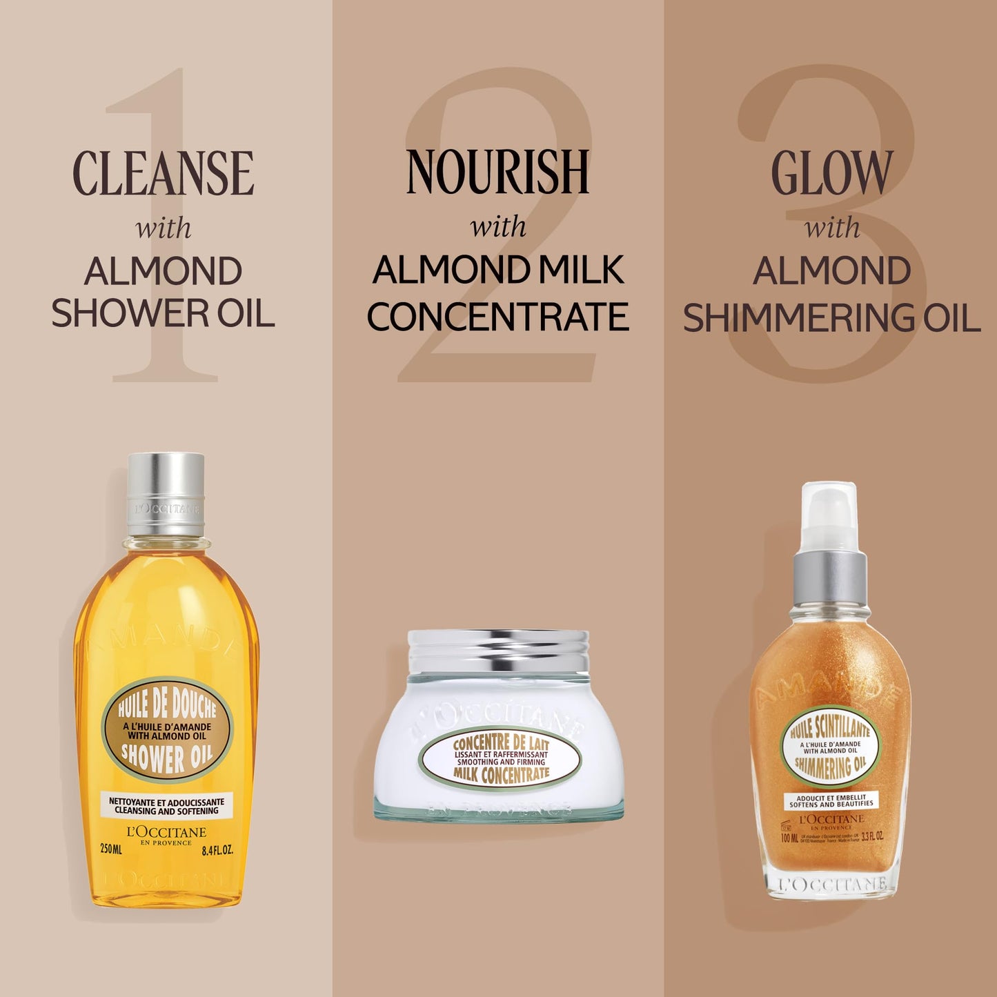 L'OCCITANE Almond Shimmering Body Oil: Instant Golden Glow 3.3 fl oz