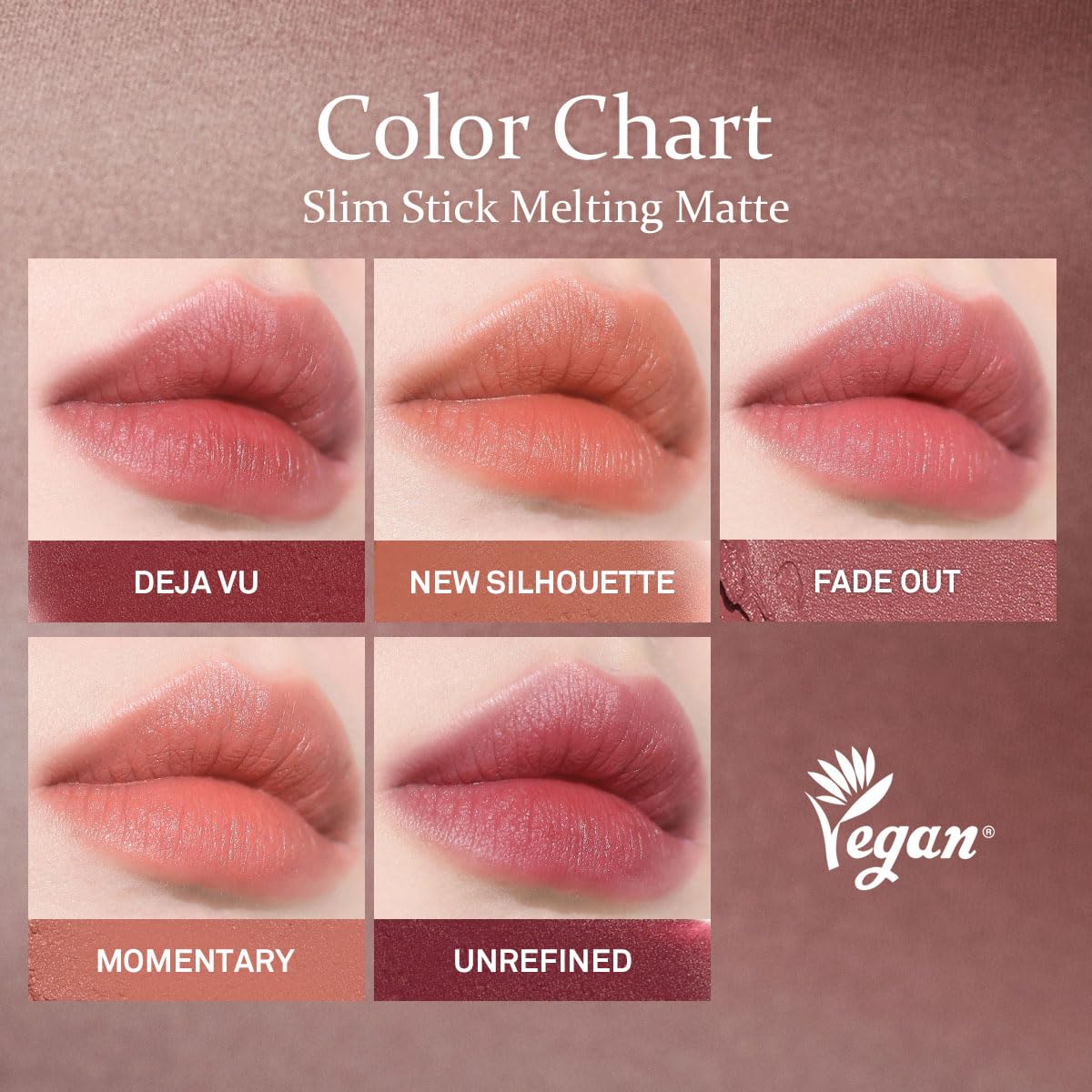 HINCE Slim Stick Melting Matte - Smooth Gliding Hydrating Lip Color | Lightweight Cashmere Finish (DEJA VU)