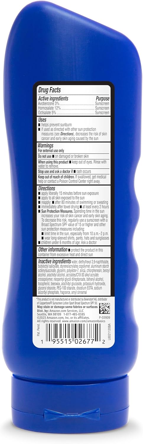 Sport Sunscreen Lotion SPF 50 - Water Resistant, Broad Spectrum UVA/UVB Protection | 8 Fl Oz