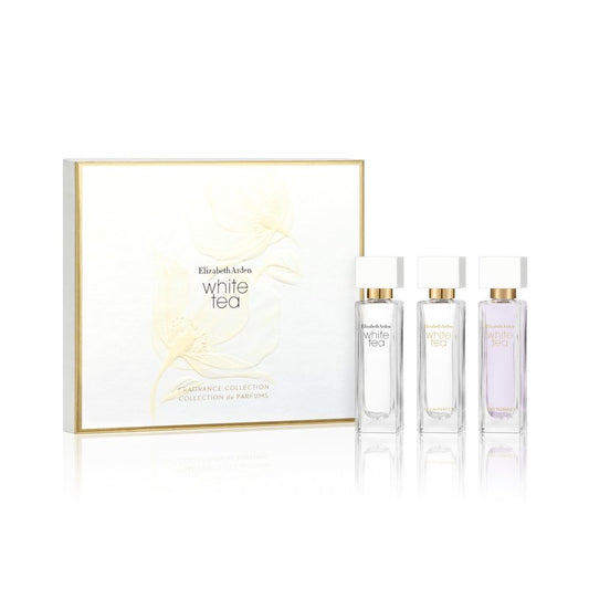 Elizabeth Arden White Tea Women's Perfume Gift Set, 3-Piece Mini Fragrance Discovery Set, Includes Eau de Parfum and Eau de Toilette, Travel Sized, 3 count (Pack of 1)