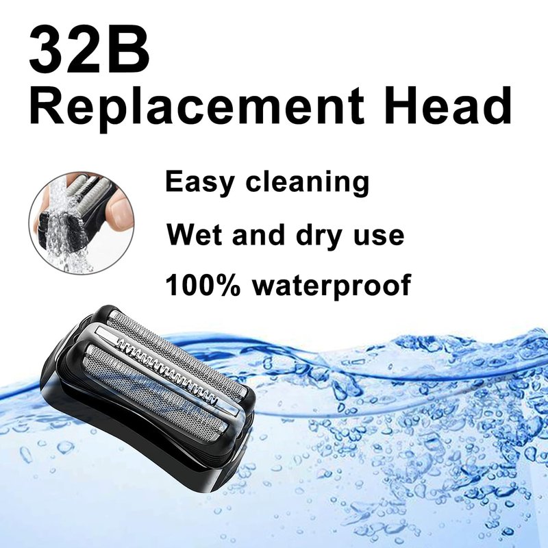 Electric Shaver Replacement Head for Braun Series 3 | Compatible with S3 3040s, 3080s, 370cc, 3070cc & More