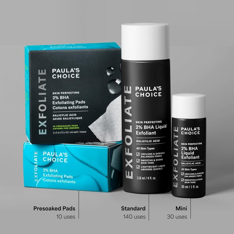Paula's Choice Skin Perfecting 2% BHA Liquid Exfoliant - Salicylic Acid Facial Polish for Pores & Fine Lines | Fragrance-Free