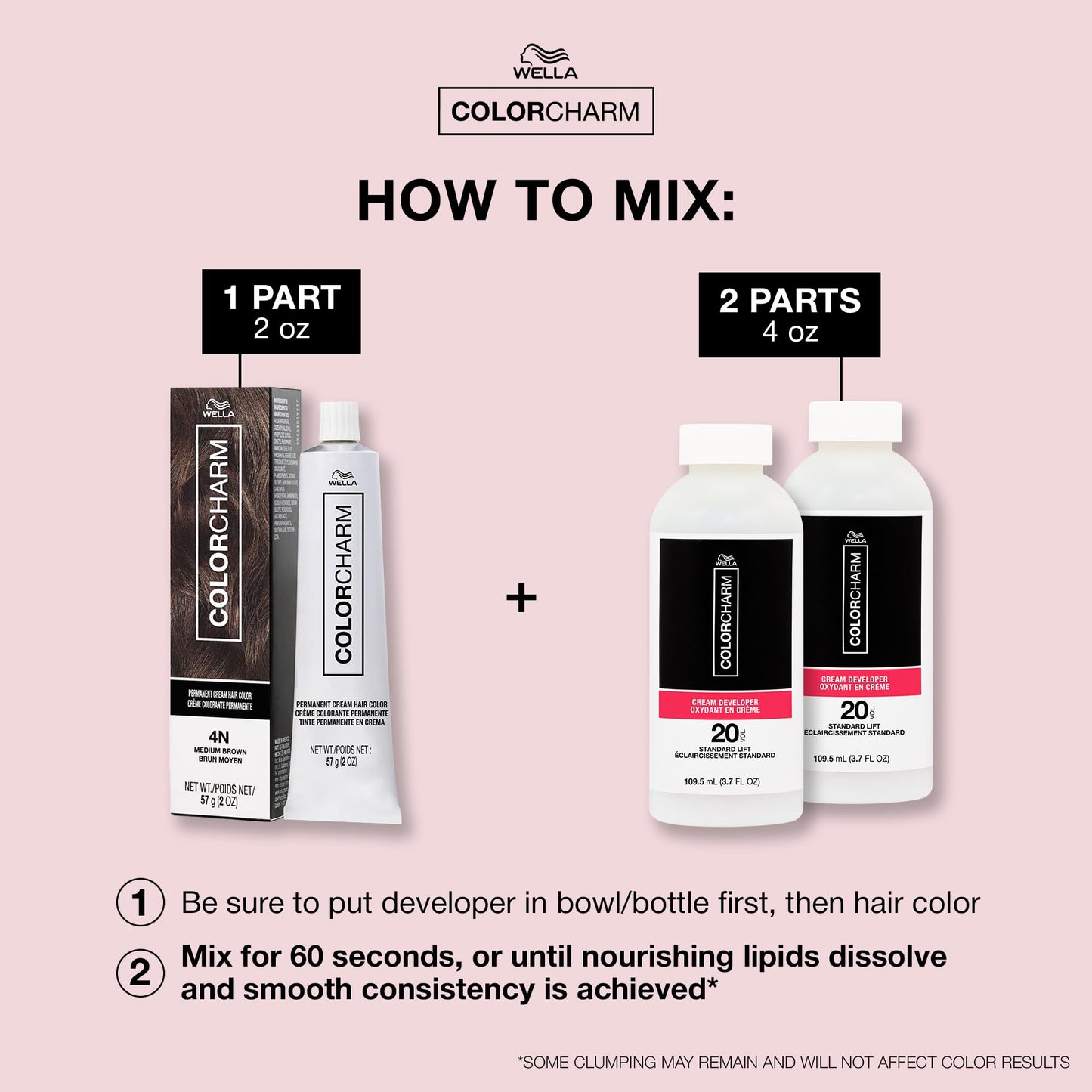 COLORCHARM Permanent Cream Hair Color, 7W Caramel, 2 oz.