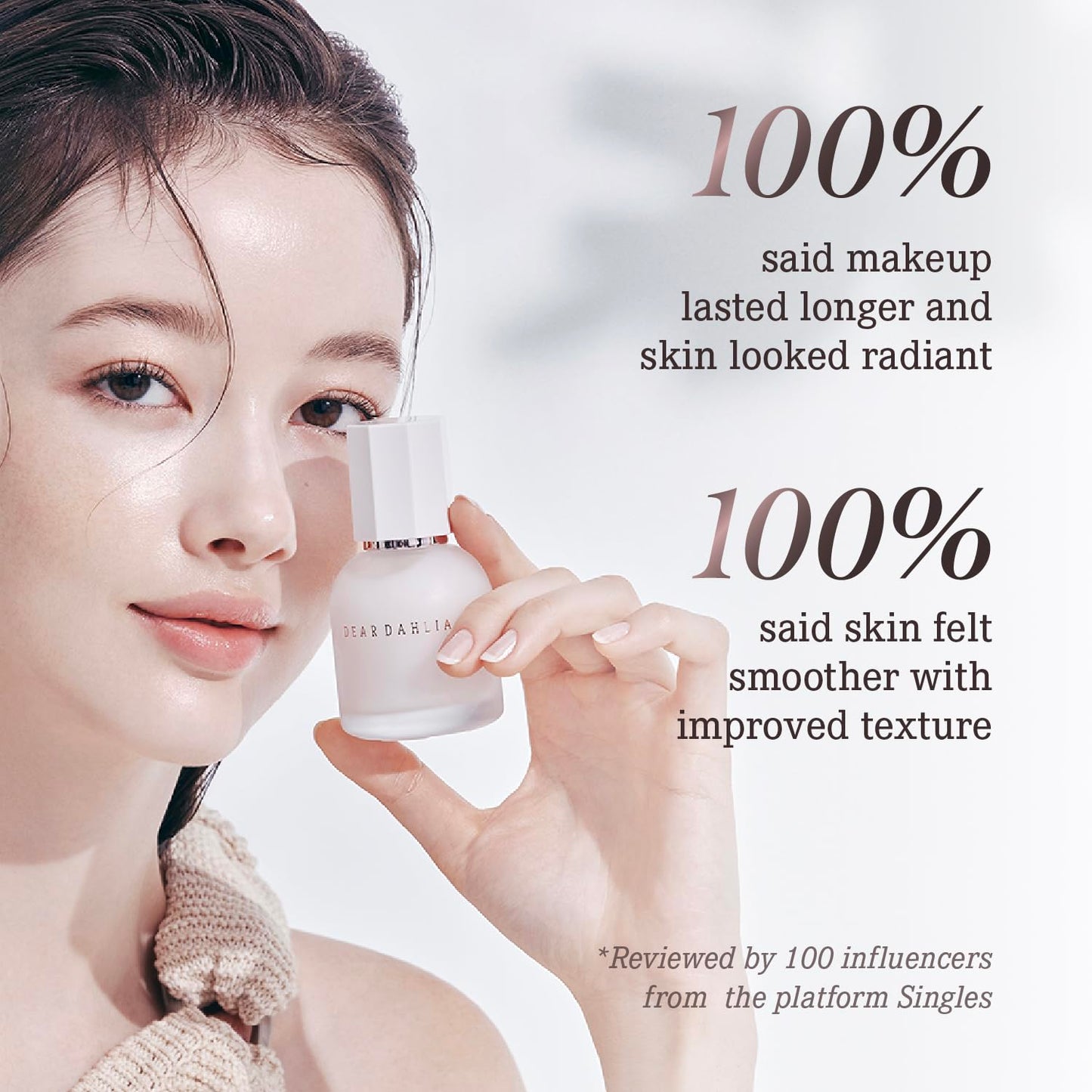 DEAR DAHLIA Prime Layer Skin Prep - Vegan Makeup Primer, Lightweight & Hydrating for Long-Lasting Makeup, Smooth, Glowing Skin. Korean Base Prep. Artificial fragrance free. 1.35 oz