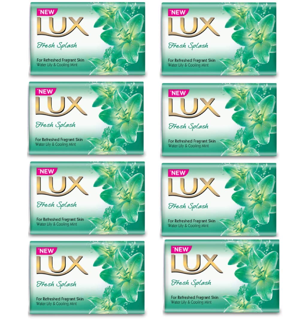 Lux Beauty Soap Cleanse Bar Fresh Splash, Water Lily, 3.5 Oz (8 Pack)