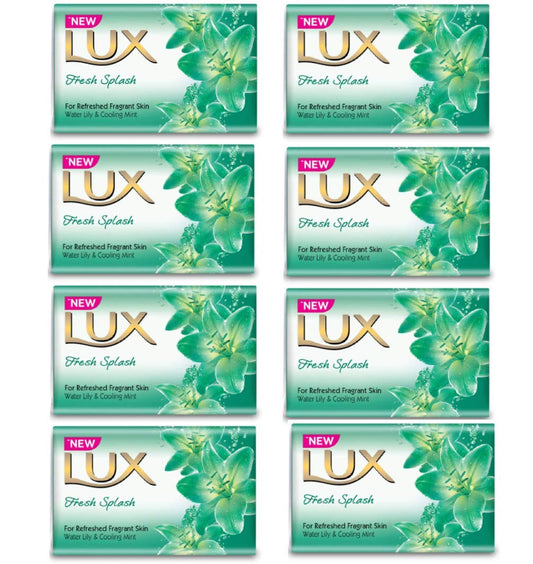 Lux Beauty Soap Cleanse Bar Fresh Splash, Water Lily, 3.5 Oz (8 Pack)