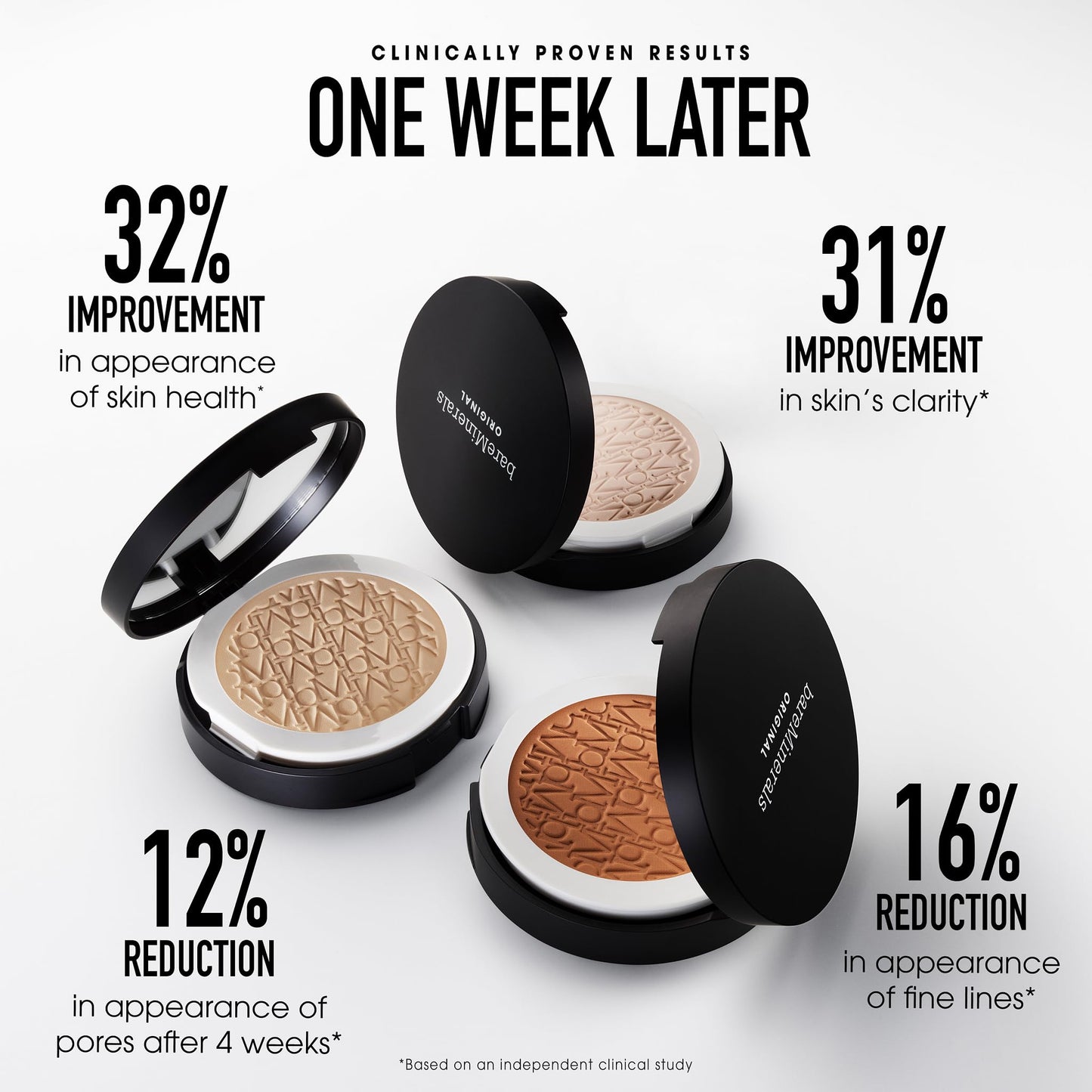 bareMinerals Original Pressed Powder Foundation, Golden Ivory 07, 0.3 oz