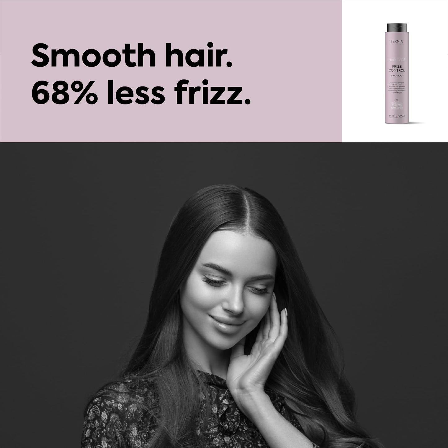 Lakmé Teknia Frizz Control Shampoo, Anti Frizz Shampoo for Frizzy or Curly Hair, 10.2 Fl Oz