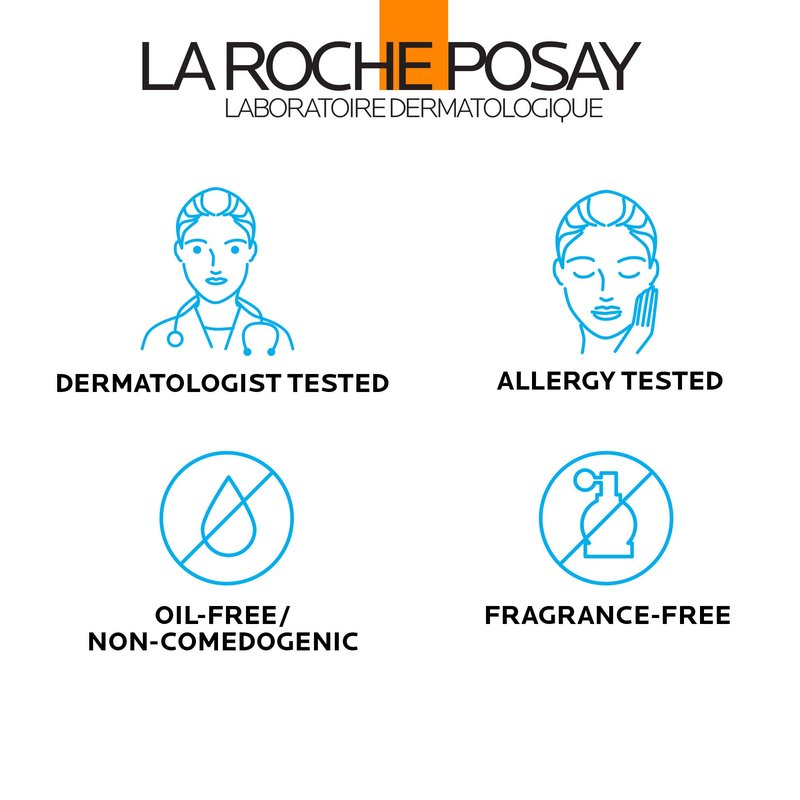 La Roche-Posay Anthelios Cooling Water Sunscreen Lotion, Water Based Sunscreen for Face & Body, Broad Spectrum SPF + Antioxidants, Fast Absorbing Water-Like Texture, Oil Free Sunscreen SPF 60