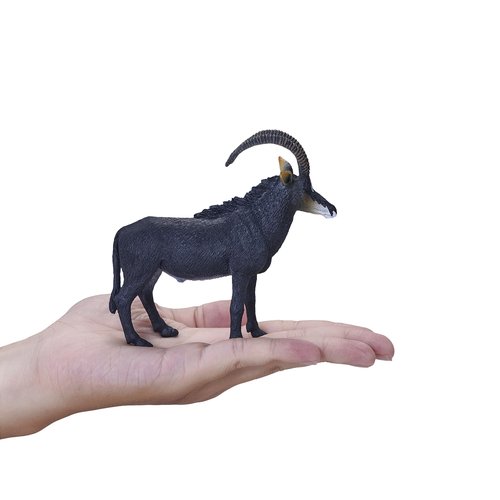 MOJO Giant Sable Antelope Realistic International Wildlife Hand Painted Toy Figurine
