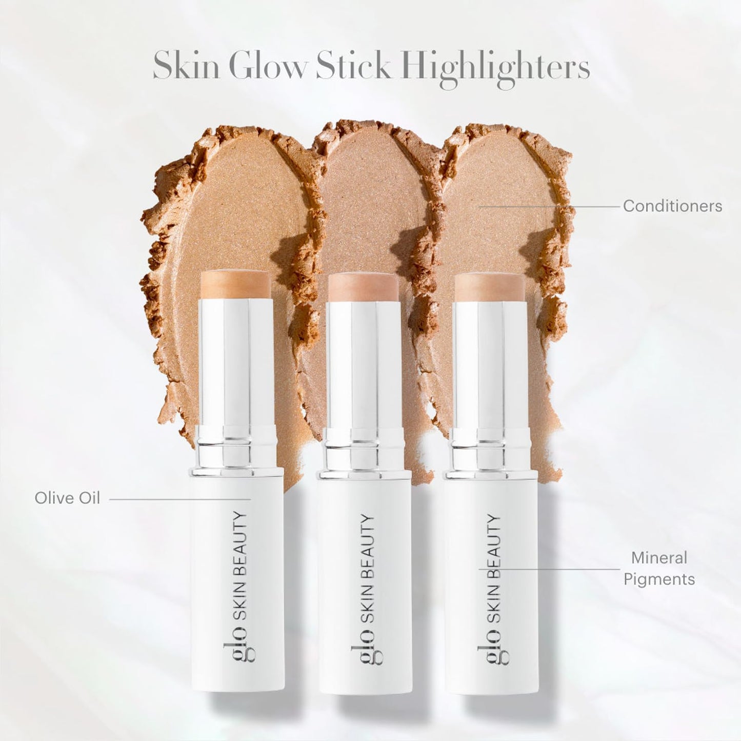 Glo Skin Beauty Skin Glow Stick Cream Highlighter, Champagne 0.32 oz