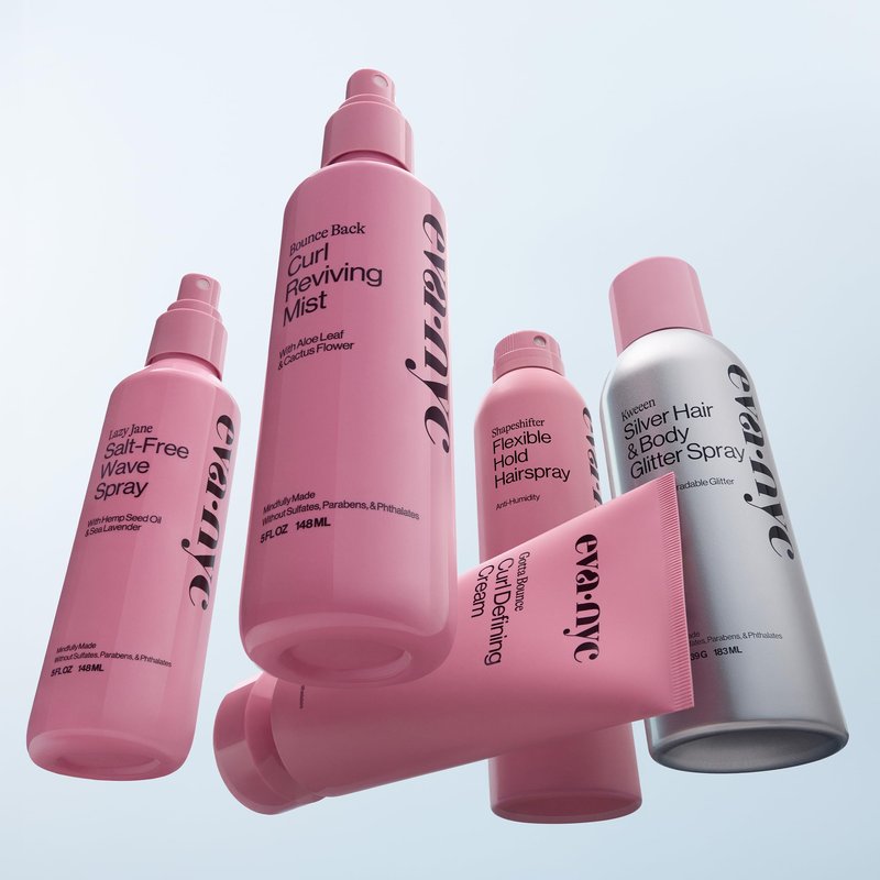 Eva NYC Long Lasting Flexible Hold Hairspray - Non-Sticky + Anti-Humidity - Infused with Vitamin E for a Glossy Finish - All Day Hair Style Protection - Easy Re-Styling - Lavender Scent - 8.3 oz