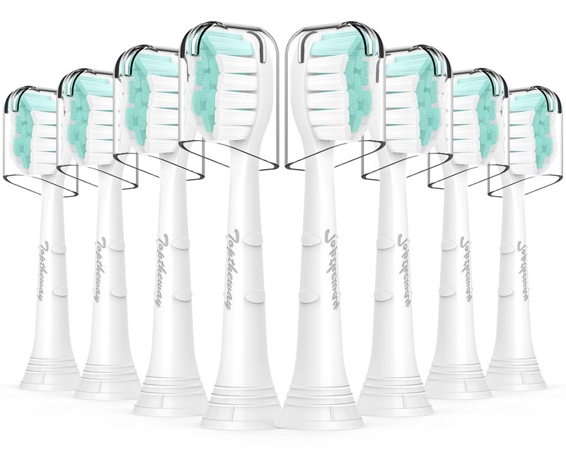 Toothbrush Replacement Heads for Philips Sonicare: Sonic Replacement Heads Compatible with Phillips Electric Toothbrush ProtectiveClean 4100 5100 5300 C2 G2 C1 W, Medium Soft - 8 Pack