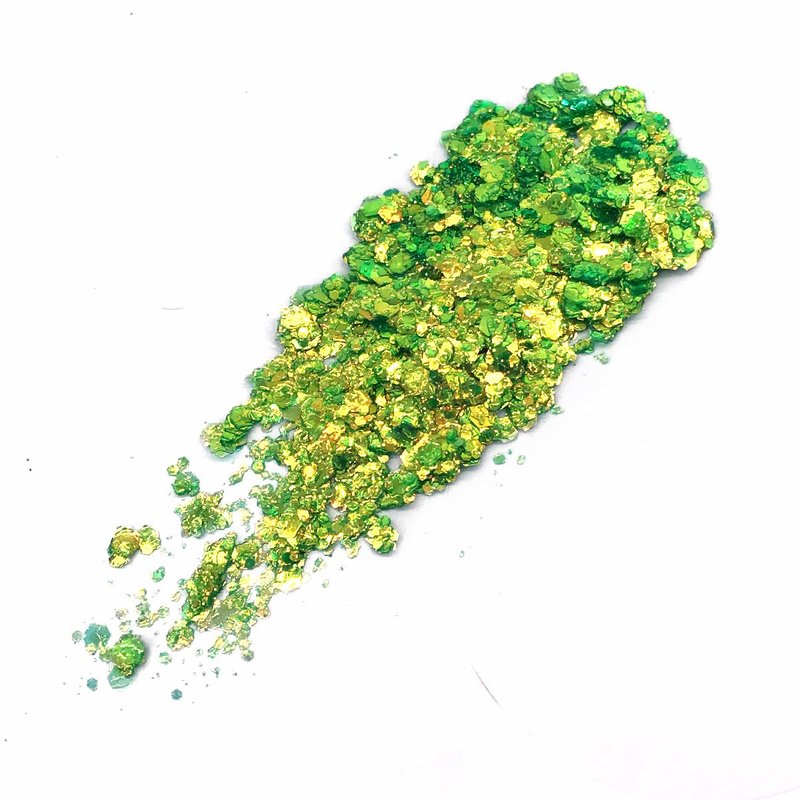 Mermaid Green - Color Shift Holographic Body Glitter Gel for Body, Face, Hair - Vegan & Cruelty Free - Electric Bliss Beauty (Green)