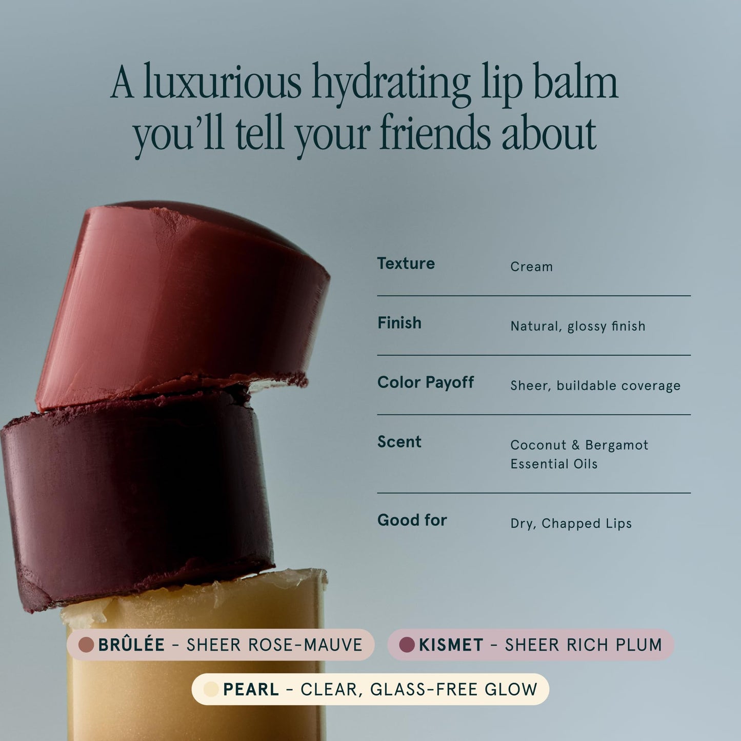 SOSHE Beauty - Peptide Glow Hydrating Lip Treatment | Intense Moisture | Peptides, Vitamin E, Hyaluronic Acid | Cruelty-Free, Certified Plastic Negative (Pearl - Clear)