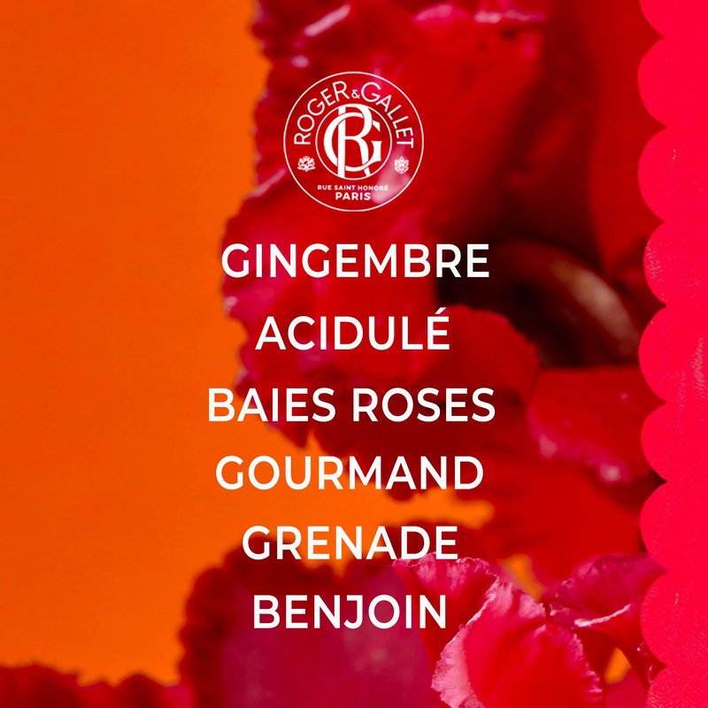 ROGER & GALLET Wellbeing Fragrant Water Spray – Light Eau Fraîche Body Mist with Natural Origin Ingredients, Refreshing Everyday Fragrance for Women (Gingembre Rouge | 3.3 Oz.)
