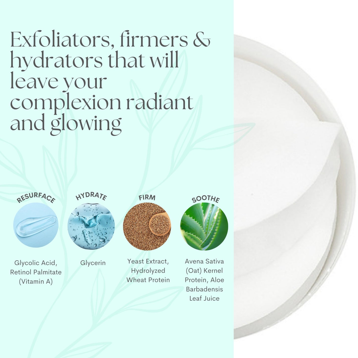 Serious Skincare - Glycolic Resurfacing Daily Exfoliating Face Pads, AHA Skin Treatment for Smoother, Glowing Skin, Reduces Blackheads - 60 Count
