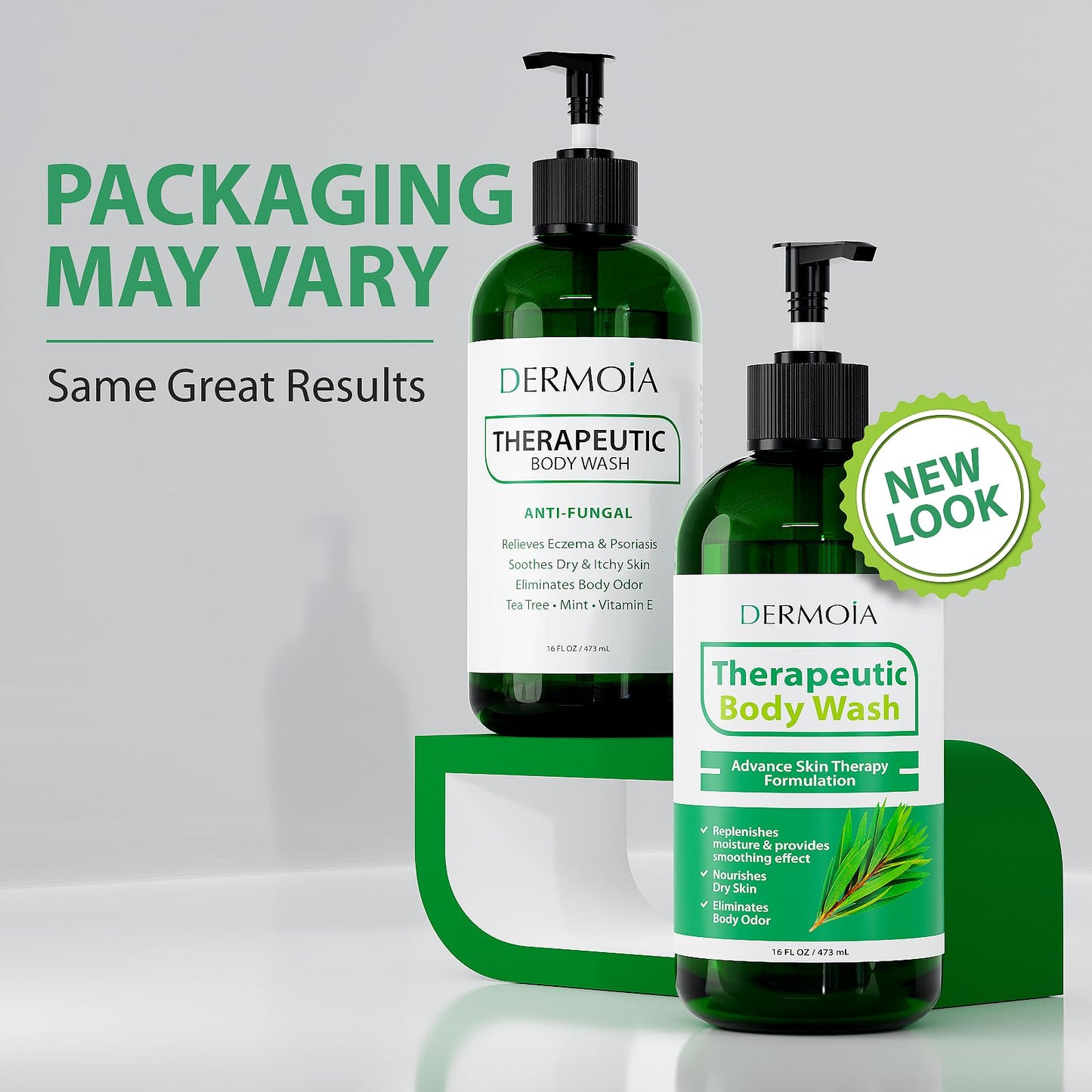 DERMOIA Tea Tree Oil Body Wash - Tea Tree Soap with Tea Tree Body Wash - Antifungal Body Wash for Athletes Foot & Jock Itch with Tea Tree Oil Soap - Hypoallergenic Body Wash 16oz