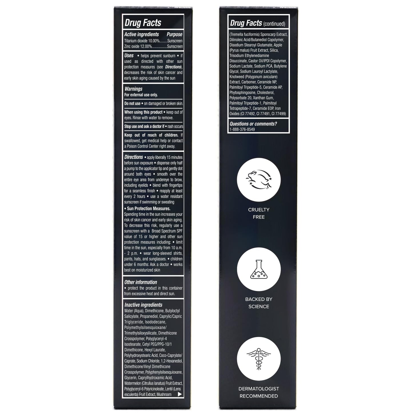 DRMTLGY Makeup Minimalist Duo SPF Bundle - Luminous Eye Corrector SPF 41 & Anti-Aging Tinted Moisturizer SPF 46 | Fair