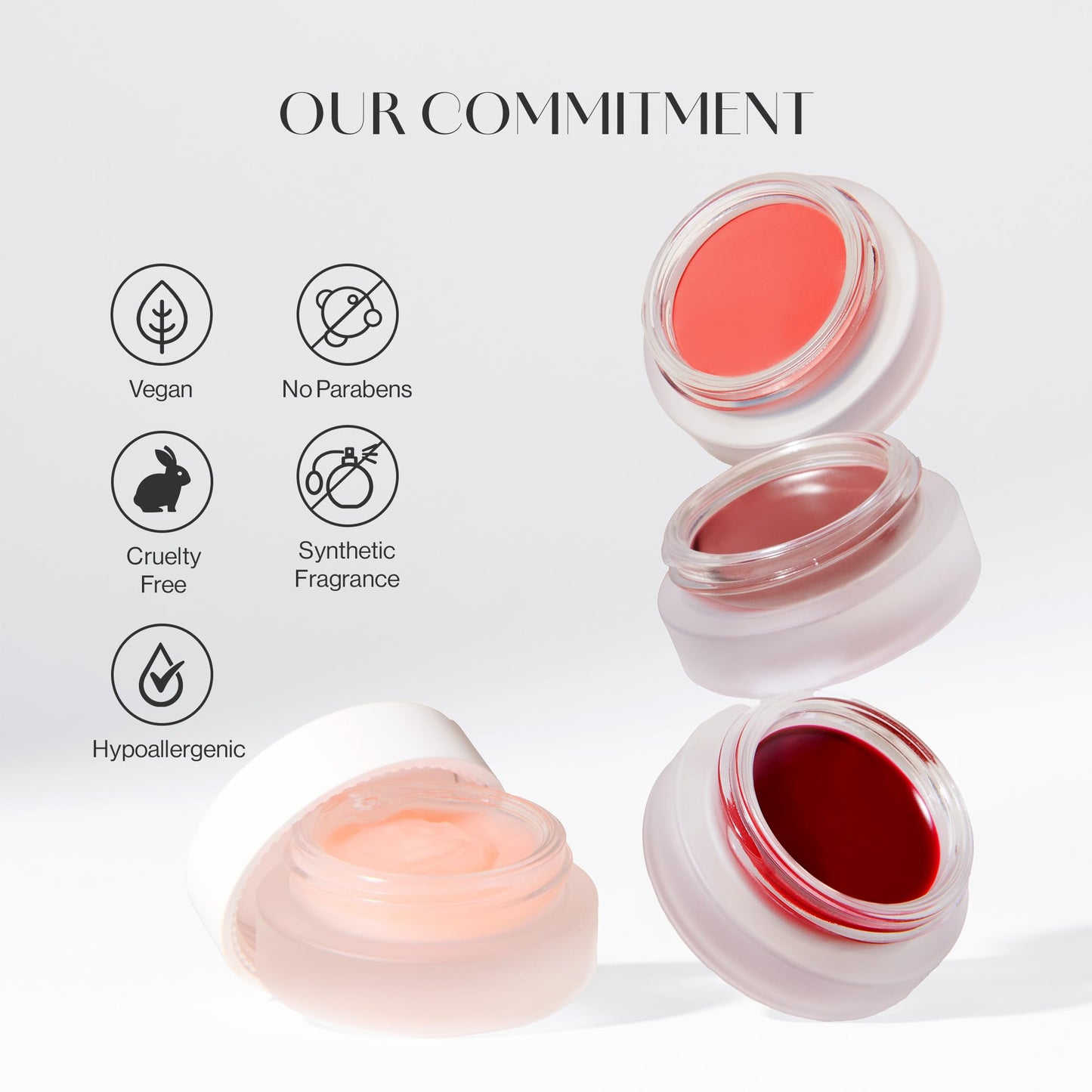 BEIGIC Flush Lip & Cheek Balm - Vegan Buildable & Blendable Multiuse Balm | Natural Flush & Glow | Glowy Blush for Cheeks | Dewy Korean Make Up Cream Blush | 03 Long Black - Muted Brick, 0.14 fl.oz