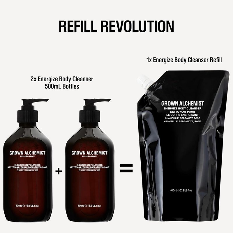 Grown Alchemist Invigorate Hand Wash Refill - Aloe & Sweet Orange Liquid Soap | 1L Moisturizing Gel Cleanser