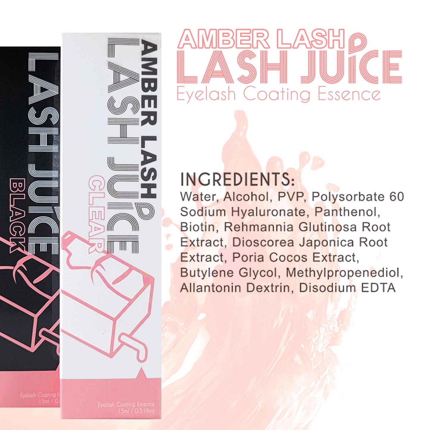Lash Juice 3-in-1 Eyelash Coating Sealant - Nourishing Serum for Extensions & Lifts | Black