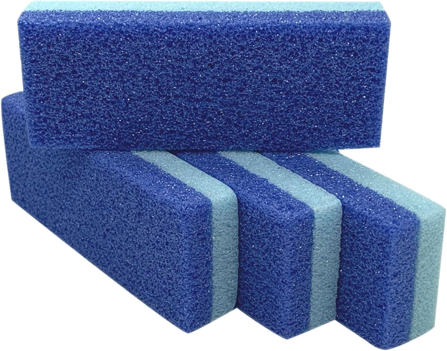 Maryton Pumice Stone for Feet - Hard Skin & Callus Remover | Pack of 4 - Blue