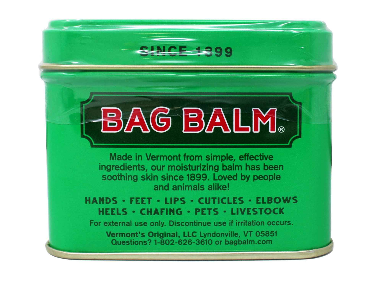 Bag Balm Skin Moisturizer Kit - Original Formula for Dry Skin, Hands, Feet, Lips, Cuticles, Elbows, Heels, Chafing, Pets & Livestock - Includes 1 8 oz Tin & 1 0.33 On The Go Tube