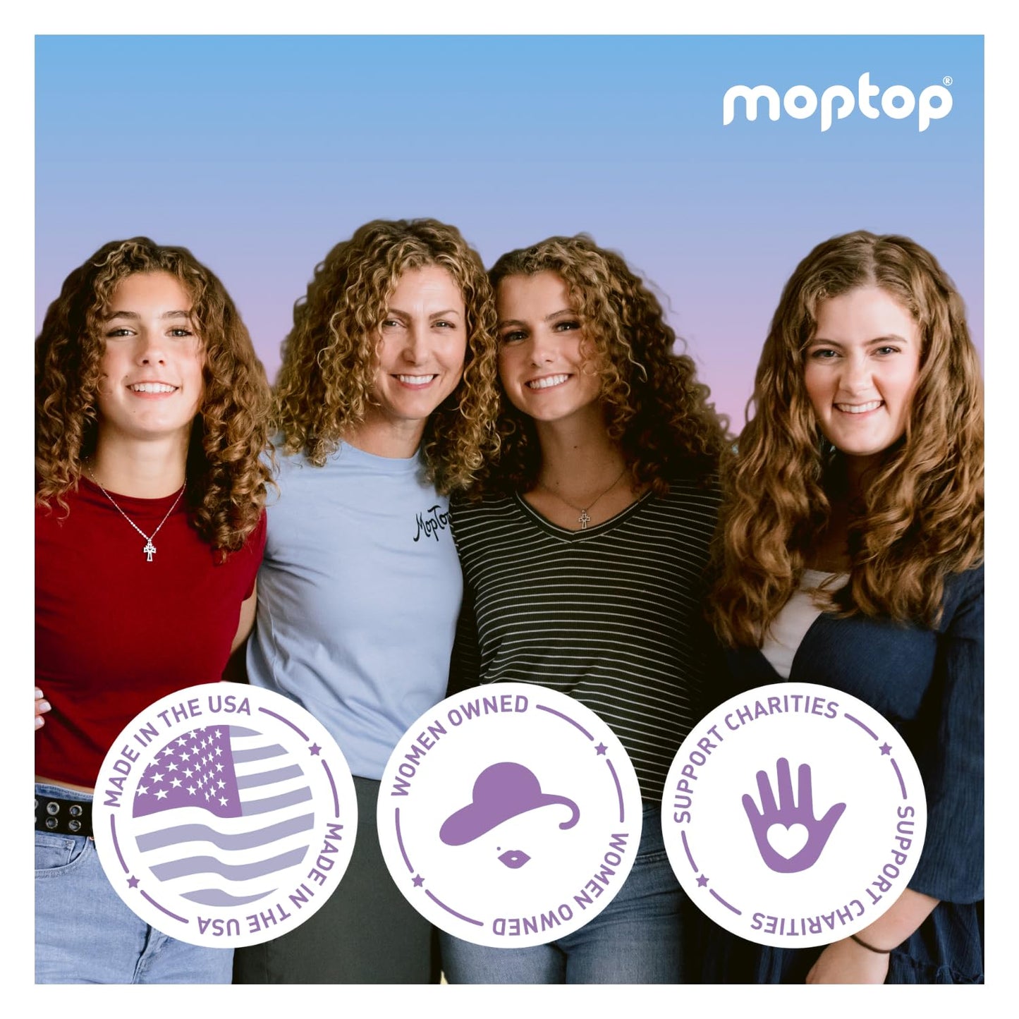 MopTop Leave In Conditioner for Curly Hair – Hair Moisturizer to Soften, Moisturize & Hydrate, Anti Frizz for All Textures & Curl Types, Sulfate & Paraben Free Hair Conditioner