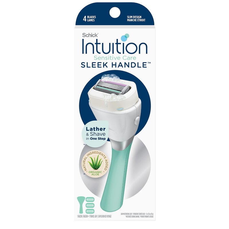 Schick Intuition - Lather & Shave In One Stop - Spring Bloom with Shea Butter, Fresh Floral Scent - Women's Razor Blade Refills - 3 Ct Pack of 4 = 12 Cartridges
