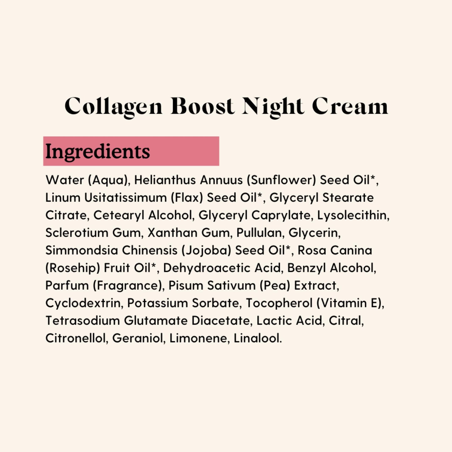 Essano Collagen Night Cream, Rejuvenating & Hydrating Skin Care, Helps Support Appearance of Wrinkles & Fine Lines, Intensive Overnight Collagen Face Cream For All Skin Types, Cruelty Free, 1.76 fl oz