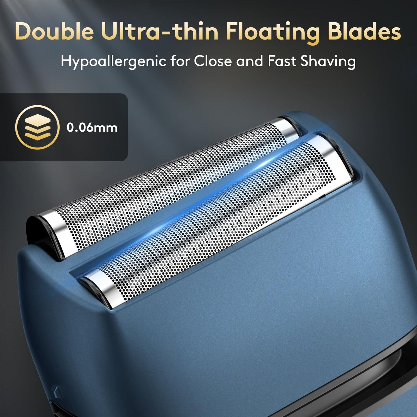 Brightup Foil Shaver for Men, Electric Razor with Smooth Close Shaving