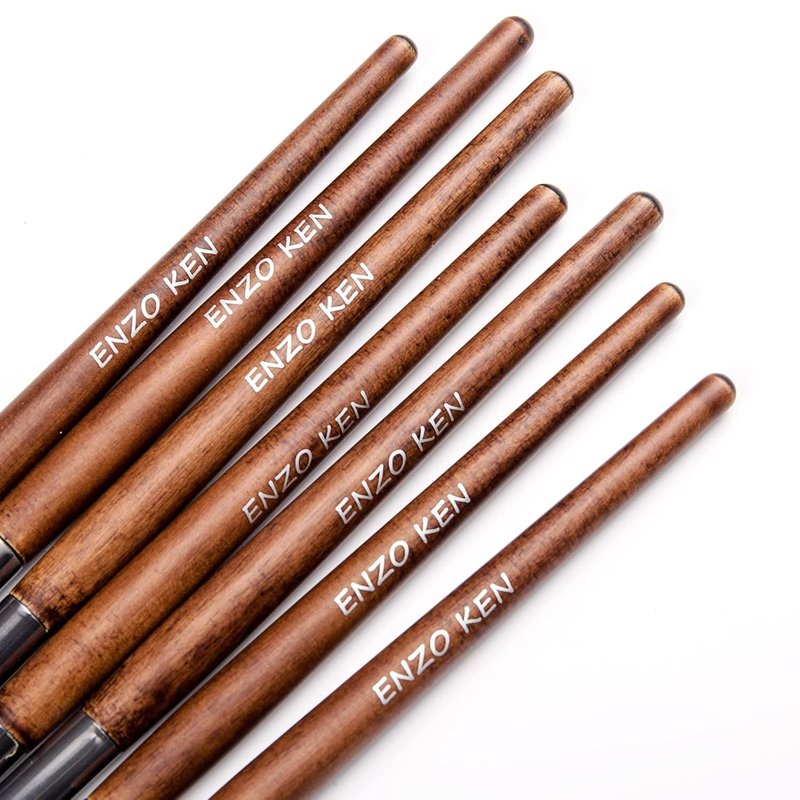 Natural Pony Hair Eye Shadow Brush Set - Professional Small Eyeshadow Brushes for Makeup | Includes Angled & Blending Brushes